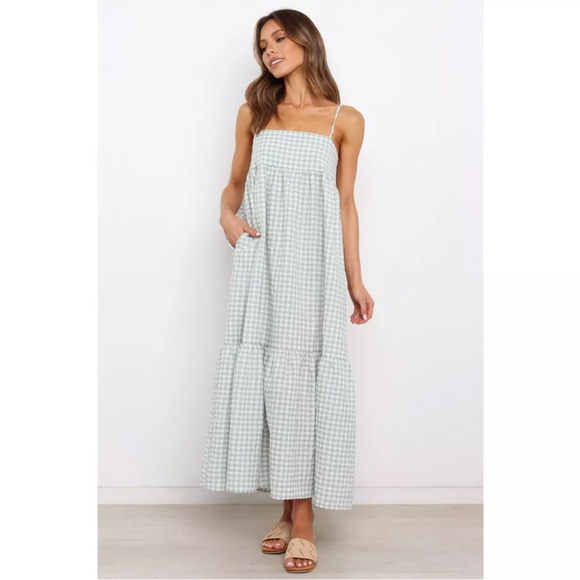 Petal & Pup Green Gingham Maxi Dress - Picture 10 of 10